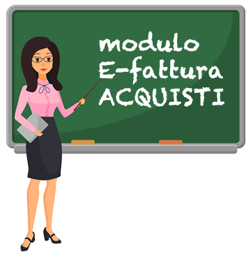 E-fattura: nuovo modulo acquisti
